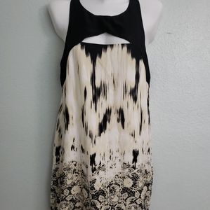 Silence + Noise Dress Cutouts Black White Sz medium urban Outfitters